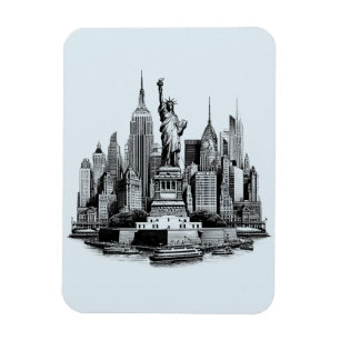 New york City Buildings Architecture art Magnet