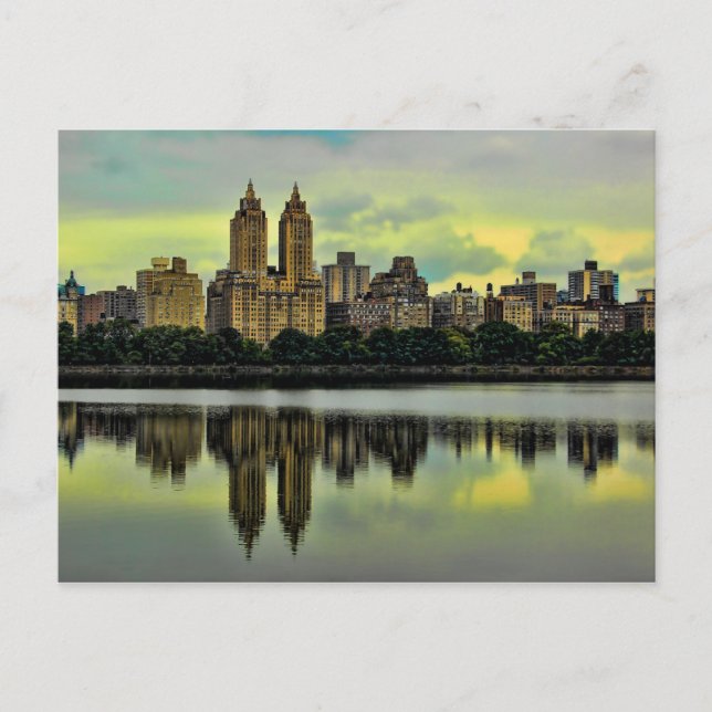 New York City Central Park Skyline Postcard (Front)