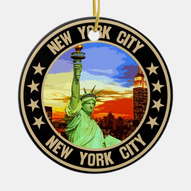 New York City                                      Ceramic Ornament (Front)