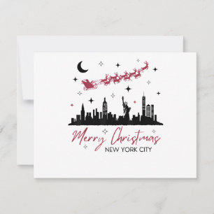 New York City Christmas Trip, Merry Christmas New  Holiday Card