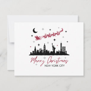 New York City Christmas Trip, Merry Christmas New  Invitation