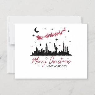 New York City Christmas Trip, Merry Christmas New Magnetic Invitation