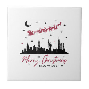 New York City Christmas Trip, Merry Christmas New Tile