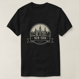 New York City Cityscape Skyline Travel T-Shirt