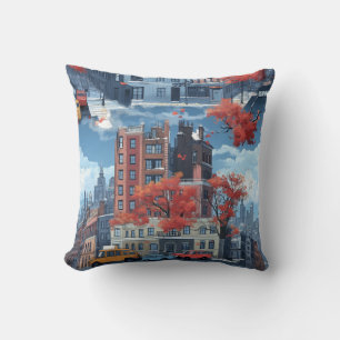 New York City-CityScape Throw Pillow
