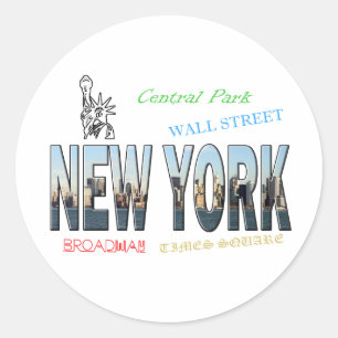 New York City Classic Round Sticker
