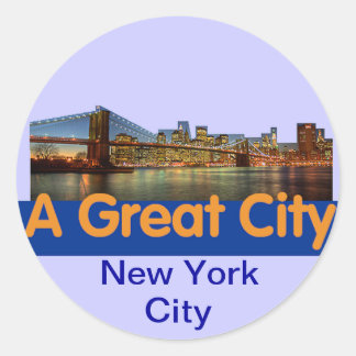 New York City Classic Round Sticker