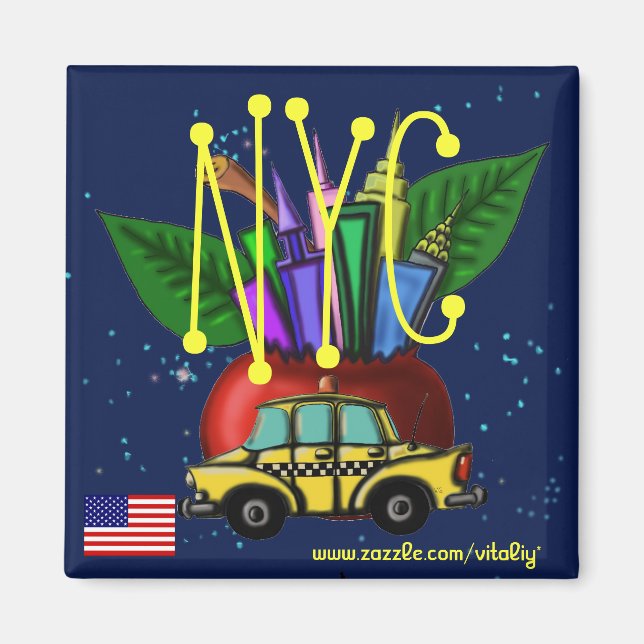 New York City cool magnet design (Front)