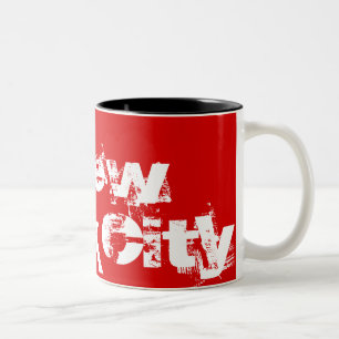 New York City - Cool Red And White Mug