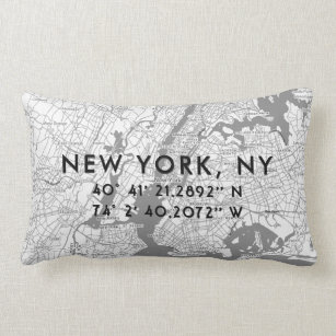 Black And White Nyc Pillows Cushions Zazzle Ca