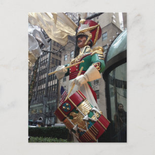 New York City Drummer Boy Christmas Holiday NYC Postcard