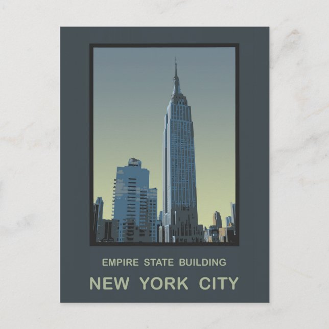 New York City Empire State Building Postcard (Front)