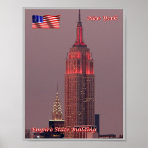 New York City - Empire State Building - USA - Poster