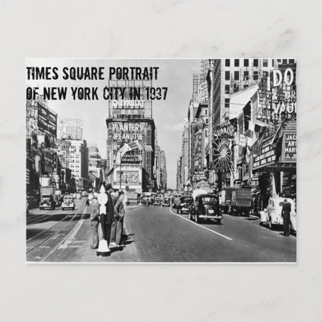 New York City en 1937 Carte postale (Devant)