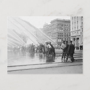 New York City Firemen, 1908 Postcard