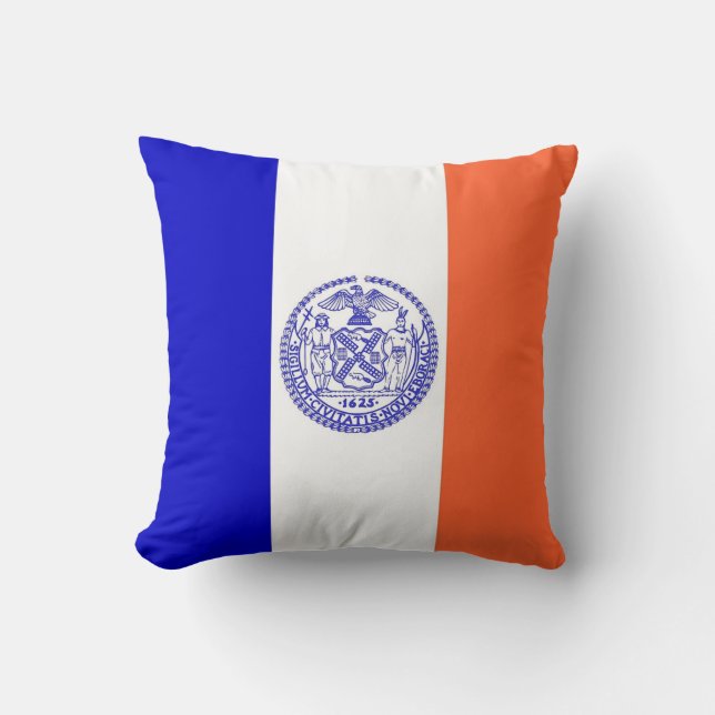 New York City Flag American MoJo Pillow (Front)