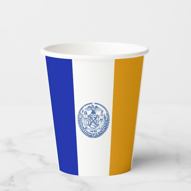 New York city flag paper cups (Front)