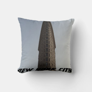 New York City Flatiron District Throw Pillow