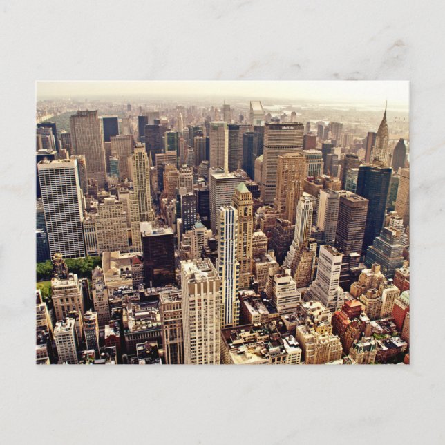New York City From Above Postcard (Front)