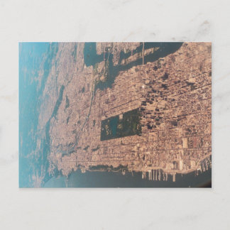 new york city from high up postcard