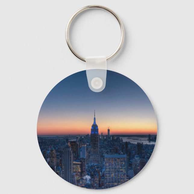 New York City from top of the Rockefeller Centre Keychain (Front)