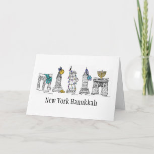 New York City Hanukkah Chanukah Holiday NYC Card