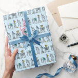 New York City Hanukkah NYC Chanukah Holiday Blue Wrapping Paper<br><div class="desc">Features an original pen-and-ink illustration of various New York City landmarks "dressed up" for the holiday season. Perfect for Hanukkah!

This illustration is also available on other products. Don't see what you're looking for? Need help with customization? Contact Rebecca to have something designed just for you.</div>