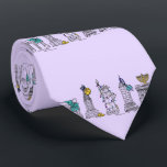 New York City Hanukkah NYC Chanukah Purple Holiday Tie<br><div class="desc">Features an original pen-and-ink illustration of various New York City landmarks "dressed up" for the holiday season. Perfect for Hanukkah!

Don't see what you're looking for? Need help with customization? Contact this designer to have something created just for you.</div>