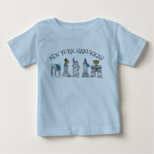 New York City Hanukkah NYC Jewish Holiday Chanukah Baby T-Shirt