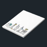 New York City Hanukkah NYC Jewish Holiday Chanukah Notepad<br><div class="desc">Features an original pen-and-ink illustration of a row of classic New York City landmarks, "dressed up" for the holiday season. Great for anyone who lives in or loves NYC! Don't see exactly what you're looking for? Need help with customization? Click "rebeccaheartsny" (upper right corner) then "contact this designer" to have...</div>