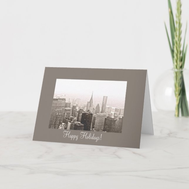 New York City Happy Holidays Holiday Card (Front)