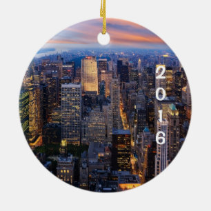 New York City Holiday Ceramic Ornament