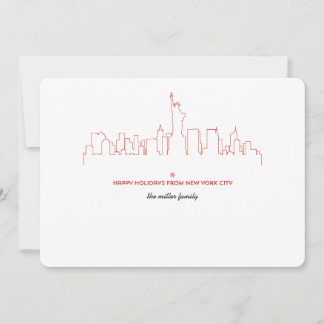 New York City Holiday Skyline Card