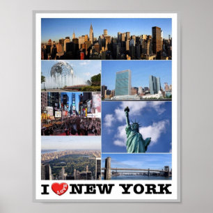 New York City - I Love - United States - Poster