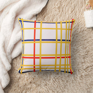 New York City I Piet Mondrian Throw Pillow