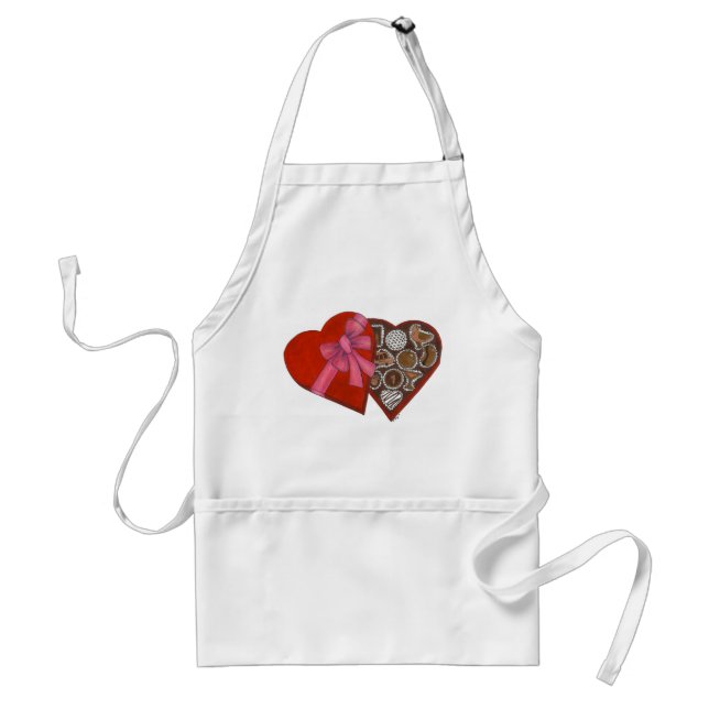 New York City Icon NYC Valentine Box of Chocolates Standard Apron (Front)