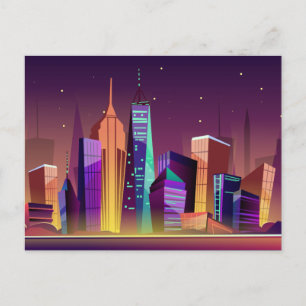New York City Illustration postcard