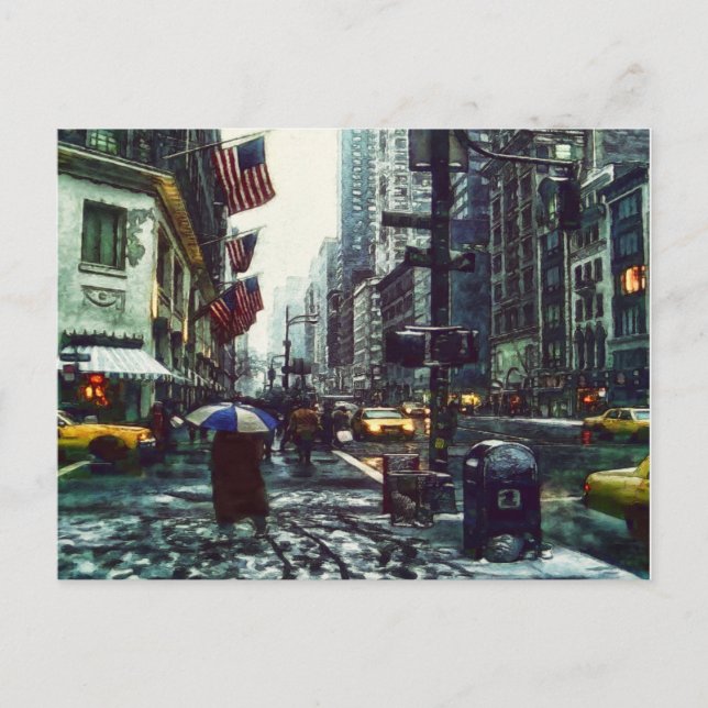 New York City in Winter Postcard (Front)