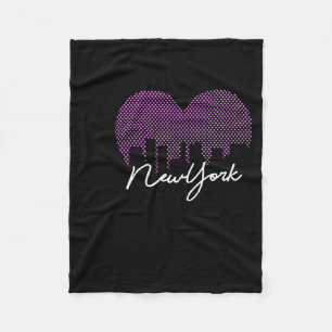 New York City Is My Valentine Fleece Blanket