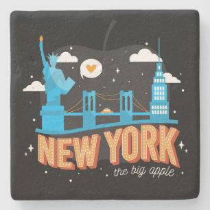 New York City Landmark Stone Coaster