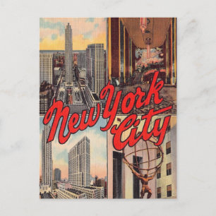 New York City Landmarks Postcard