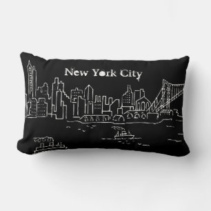 New York City Landscape Throw Pillow