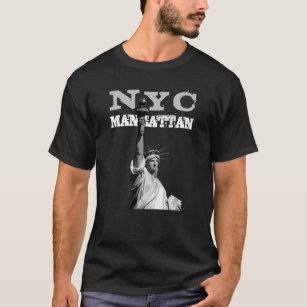 New York City Liberty Statue Nyc Manhattan Men's T-Shirt