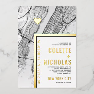 New York City Love Locator   City Themed Wedding