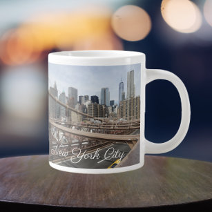 New York City Lower Manhattan Skyline Large Coffee Mug