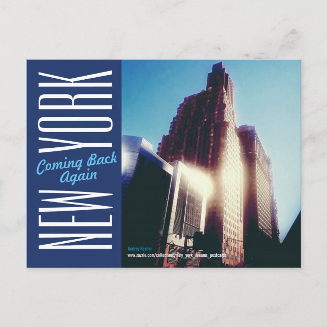 New York City-Manhattan-Broadway Postcard (Front)