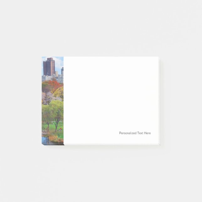 New York City Manhattan Central Park Panorama Post-it Notes (Front)
