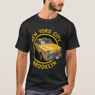 New York City Manhattan Checker Taxi Cab for Big A T-Shirt