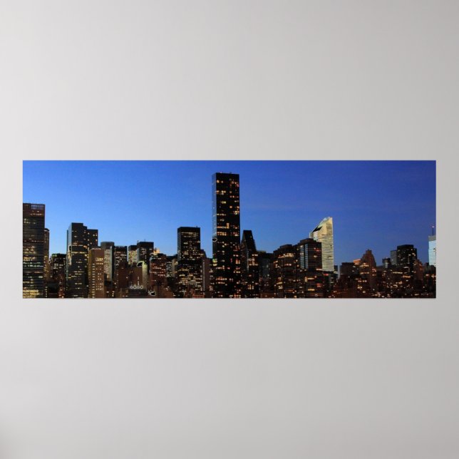 New York City Manhattan Night Poster (Front)
