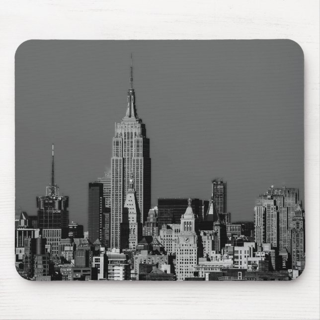 New York City Manhattan Skyline Mouse Pad (Front)